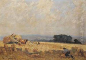 La Fenaison, Le Pressage, Environs De Gueret, Creuse