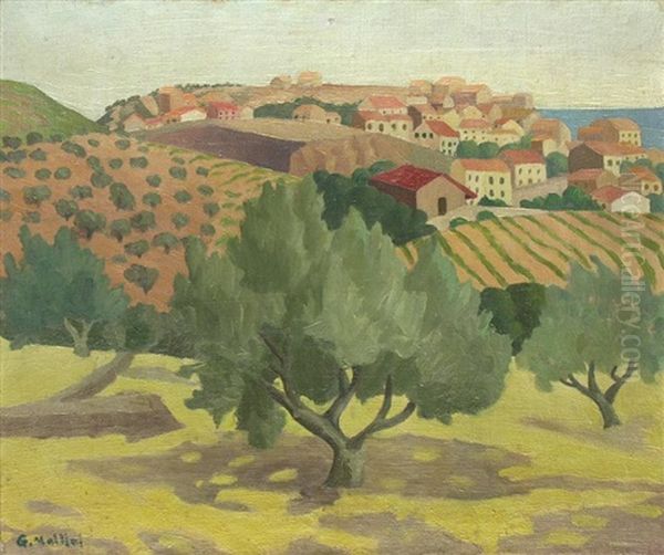 Sudfranzosische Landschaft Banyuls - view 1