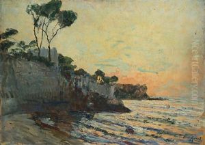Tramonto Alla Spiaggia Della Pagoda Porto Di Ischia