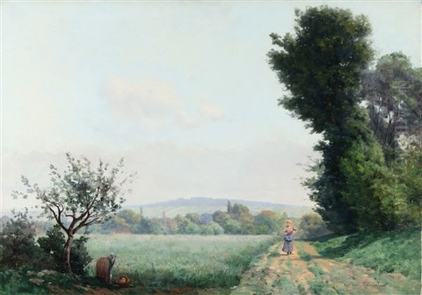 Landscape With Figure On The Road - view 1
