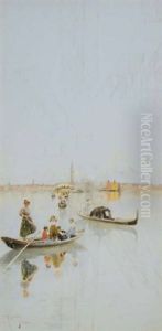 Barche In Laguna by Raffaele Mainella