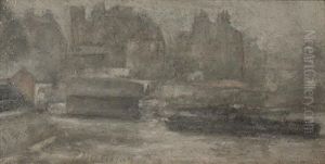 December Skies, Chelsea (+ November Weather On The River; Pair) by Paul Fordyce Maitland