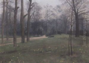 Daffodils In Kensington Gardens by Paul Fordyce Maitland