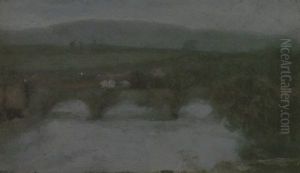 Ludlow Bridge In Winter by Paul Fordyce Maitland
