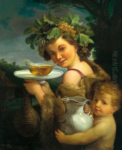 Bacco Con Amorino (after Guido Reni)