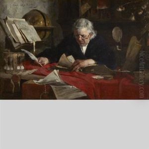 Notary At Work by Gustav Majer