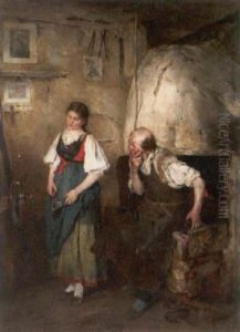 In Der Dorfschmiede by Gustav Majer