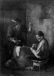Scene De Taverne by Gustav Majer