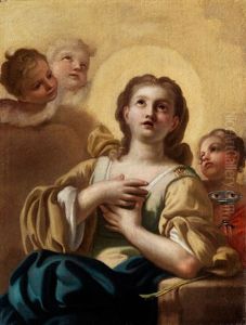 Bildnis Der Heiligen Lucia by Paolo de Majo