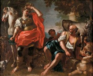 Erminia Among The Shepherds by Paolo de Majo