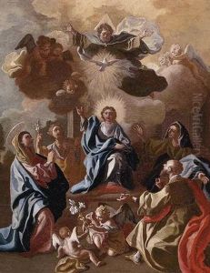 Christ Child With Saints And Angels