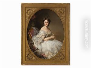 Portrait Of Anastasia Ushakov by Ivan Kuz'mich Makarov