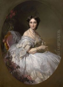 Portrait Of Anastasia Ushakova by Ivan Kuz'mich Makarov