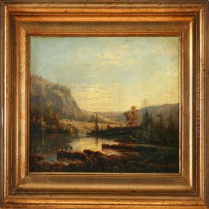 Norwegian Fiord Scene by Anton Bergh