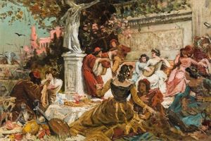 A Feast In The Park by Hans Makart