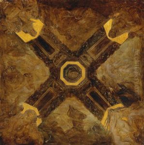 Study For A Ceiling Painting With Motifs From The Ring Der Nibelungen by Hans Makart