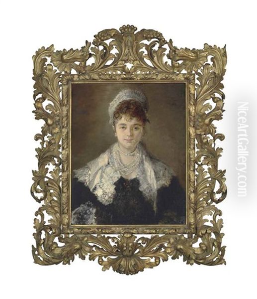 Portrait Of A Lady, Possibly Johanna (hanna) Elisabeth Maria Von Klinkosch, Princess Aloys Of Liechtenstein - view 1
