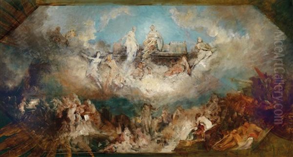Sinking Of The Nibelungen Stronghold Into The Rhine - view 1