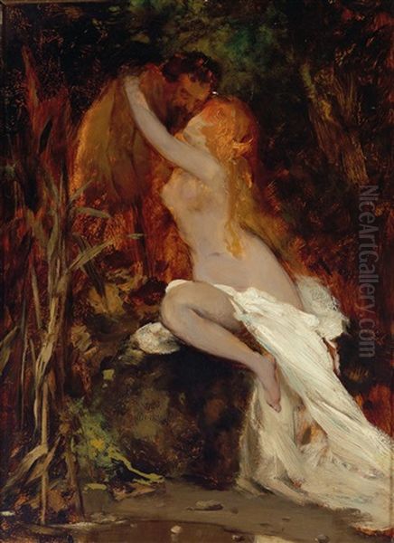 Faun And Nymph - view 1