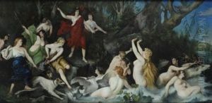 La Caccia Di Diana by Hans Makart