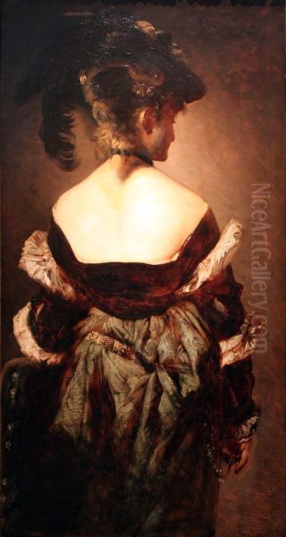 Dame Mit Federhut - view 1