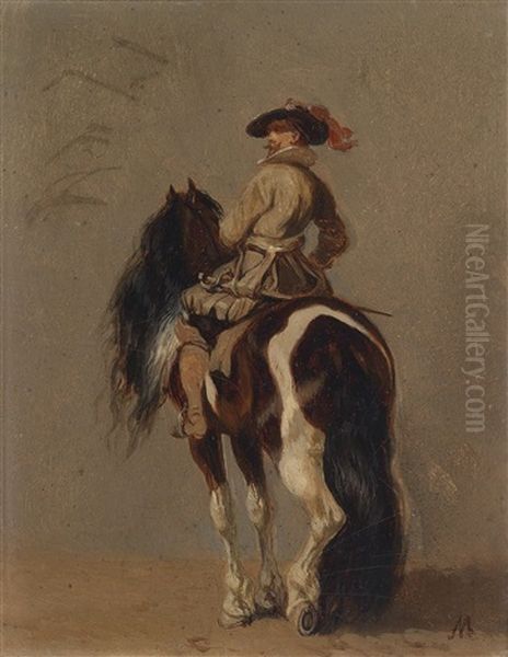 Reiter (wahrscheinlich Im Zusammenhang Mit Dem Festzug 1879 Entstanden) (study) - view 1