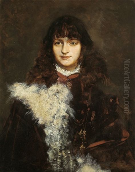 Bildnis Frau Adele Schrodl, Gattin Des Wiener Malers Anton Schrodl - view 1