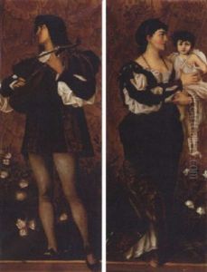 Allegorical Subject - Mother And Child by Hans Makart