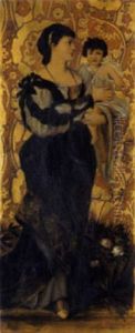Dame Mit Kind Und Herr In Historisierenden Kostumen by Hans Makart
