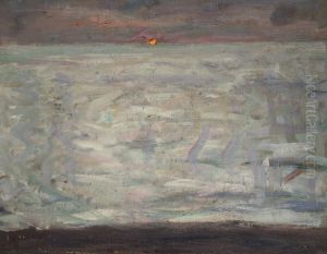 Solnedgang Over Havet by Richard Bergh