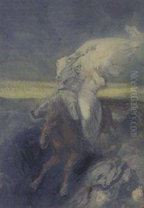 Der Tod Und Die Junge Frau by Hans Makart