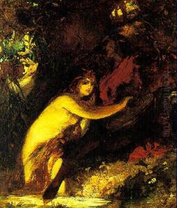 Der Schlafende Sanger Und Die Nixen by Hans Makart