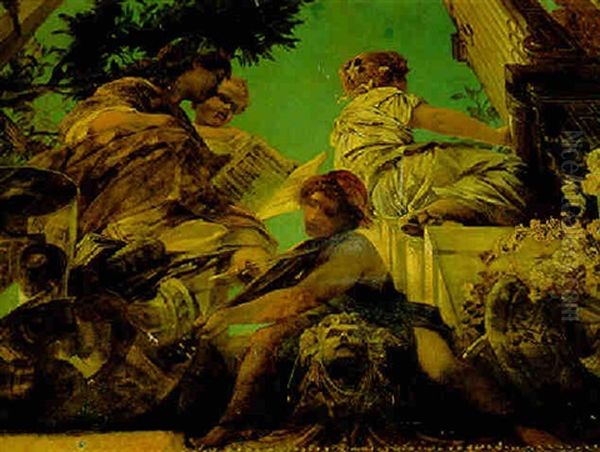 Four Allegories Of Music by Hans Makart