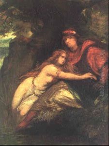 Nymphe Und Troubadour by Hans Makart