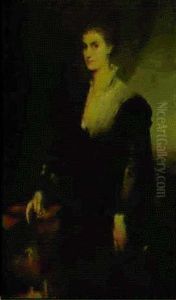 A Portrait Of Countess Marie Coudenhove-kalergi by Hans Makart