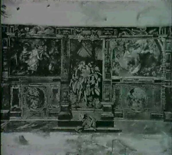Moderne Amoretten - Entwurf Zur Dekoration Einer Wand - view 1
