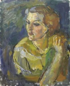 Portrait D'une Jeune Femme by Sergej Alexandrowitsch Mako
