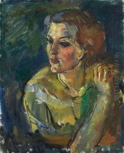 Portrait De Jeune Femme by Sergej Alexandrowitsch Mako