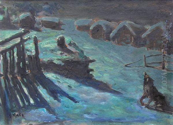 Village Russe En Hiver - view 1