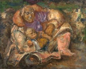 Femme Inuit Et Son Enfant