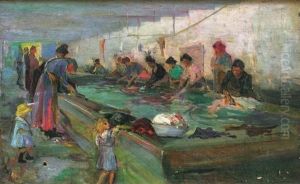 Les Lavandieres by Sergej Alexandrowitsch Mako