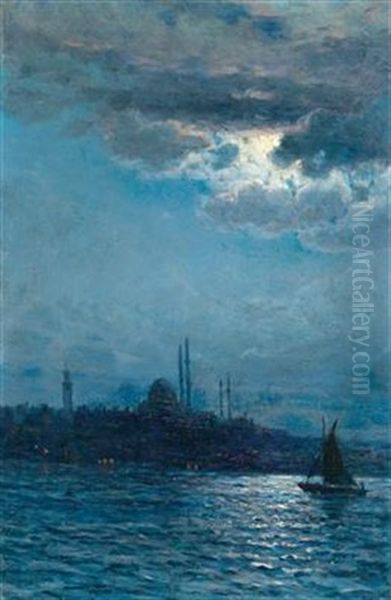 View Of Istanbul In Moonlight - view 1