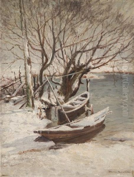 Barques Sous La Neige - view 1