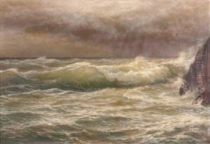 Mer Agitee Au Bord Des Rochers Mer Agitee Au Bord Des Rochers