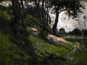 Sous-bois A L'entree Du Village by Vartan Makokian