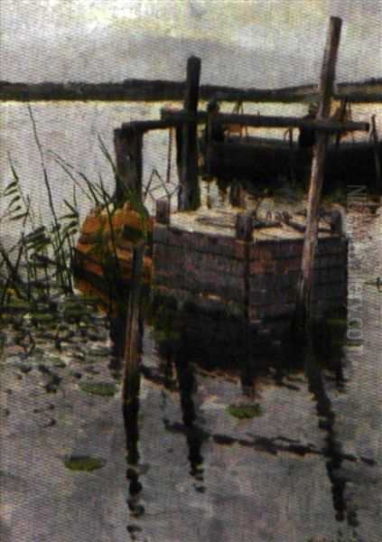 Les Artistes Peintres Sur Un Barque - view 1