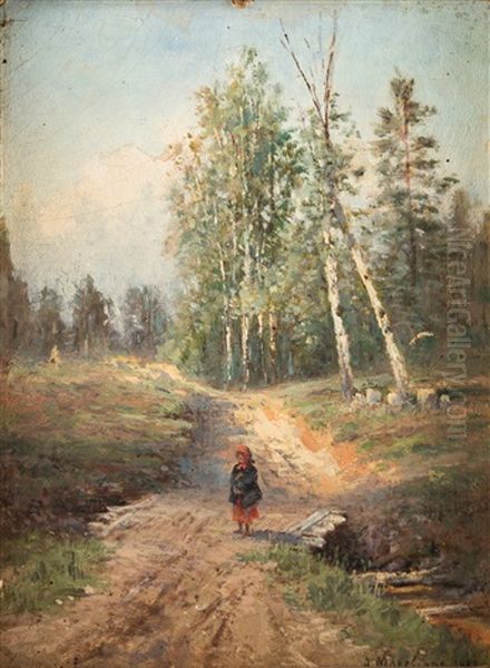 Girl On A Country Lane - view 1
