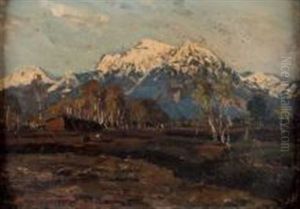 Paysage De Montagne by Alexandr Vladimirovich Makovsky