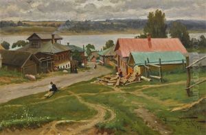 On The Volga by Alexandr Vladimirovich Makovsky
