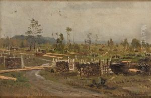 Na Porubya (at The Felling) by Alexandr Vladimirovich Makovsky